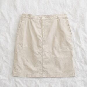 Classic Khaki Cotton A-Line Mini Skirt | Preppy Tennis Minimalist